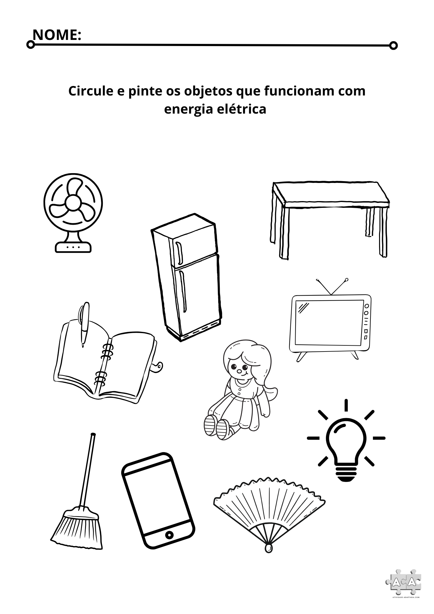 Objetos que usam energia eletrica